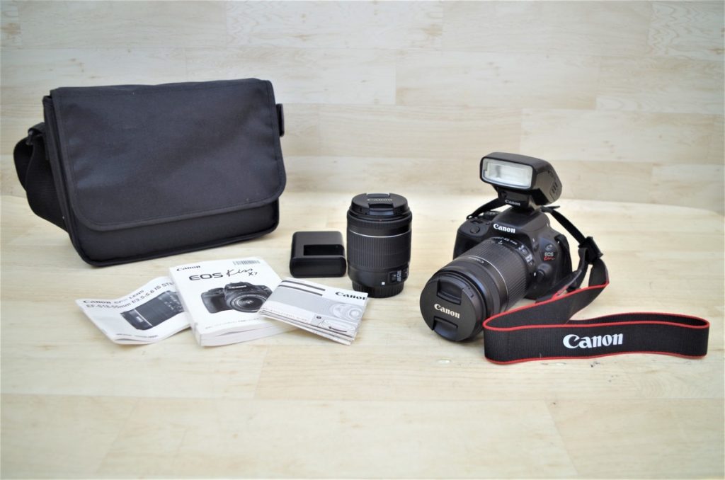 Canon キャノン EOS KISS x7 デジタル一眼レフカメラ EFS 18－55mm ケース付のお買取をさせていただきました。 | 出張買取なら錬金堂