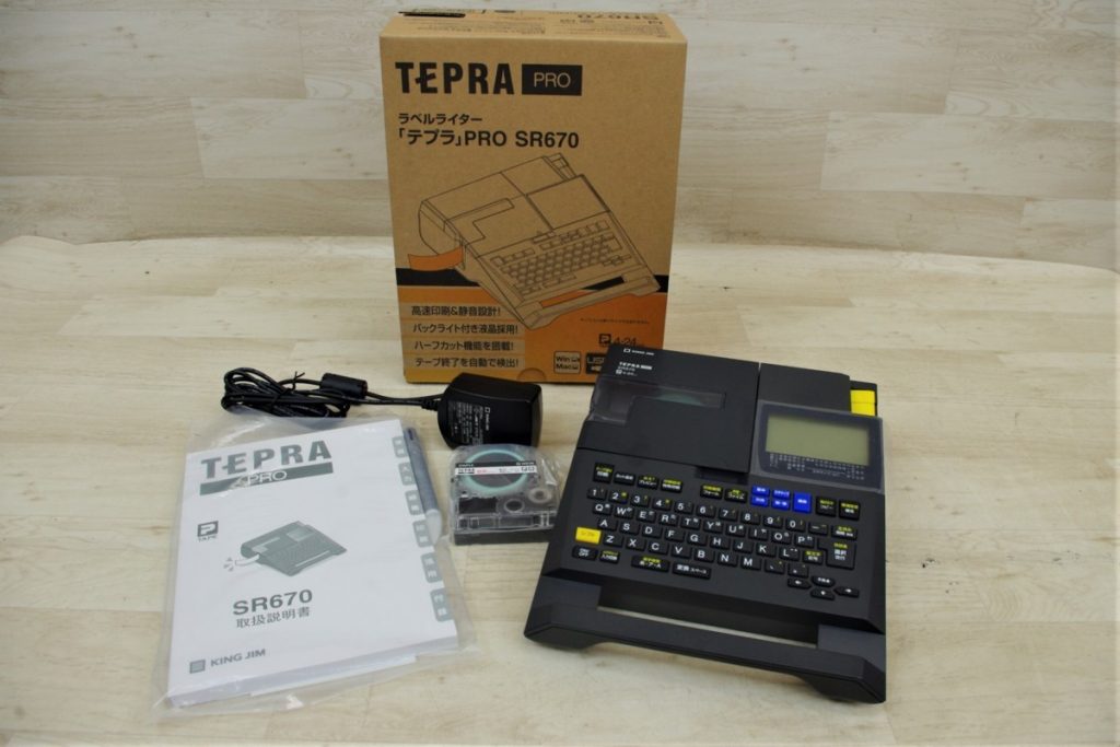 テプラ TEPRA PRO テプラプロ ラベルライター SR670 4-24mm KING GIM
