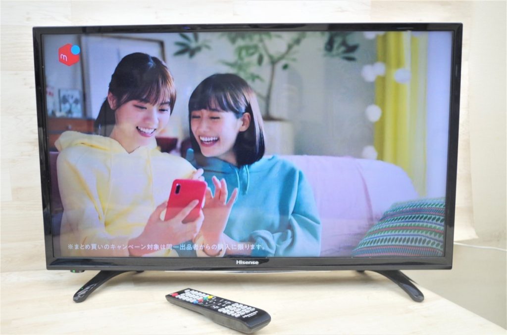 Hisense ハイセンス テレビ TV 32型 HJ32K3120 B-CASカード無し - 家具