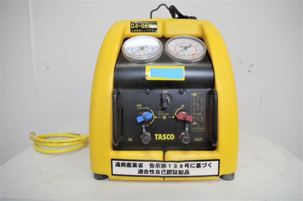 TASCO フルオロカーボン回収装置 TA110R 冷媒回収装置 タスコ 計量器 