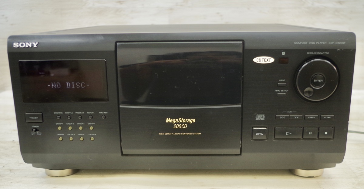 SONY ソニー CDP-CX200F メガストレージ CDチェンジャー プレーヤー CDデッキのお買取をさせていただきました。 | 出張買取