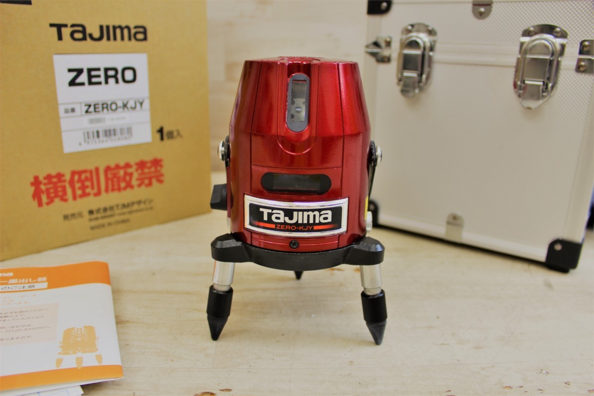 Tajima ZERO-KJY レーザー 墨出し器 電動工具 タジマ 4ラインのお買取をさせていただきました。 | 出張買取なら錬金堂