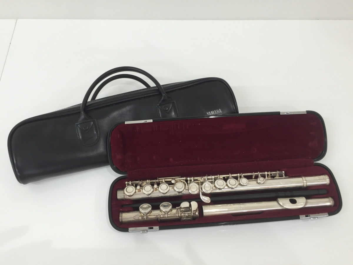 F10-89 YAMAHA ヤマハ Flute フルート YFL-311 311Ⅱ ハードケース付き SILVER HEAD 925 吹奏楽器