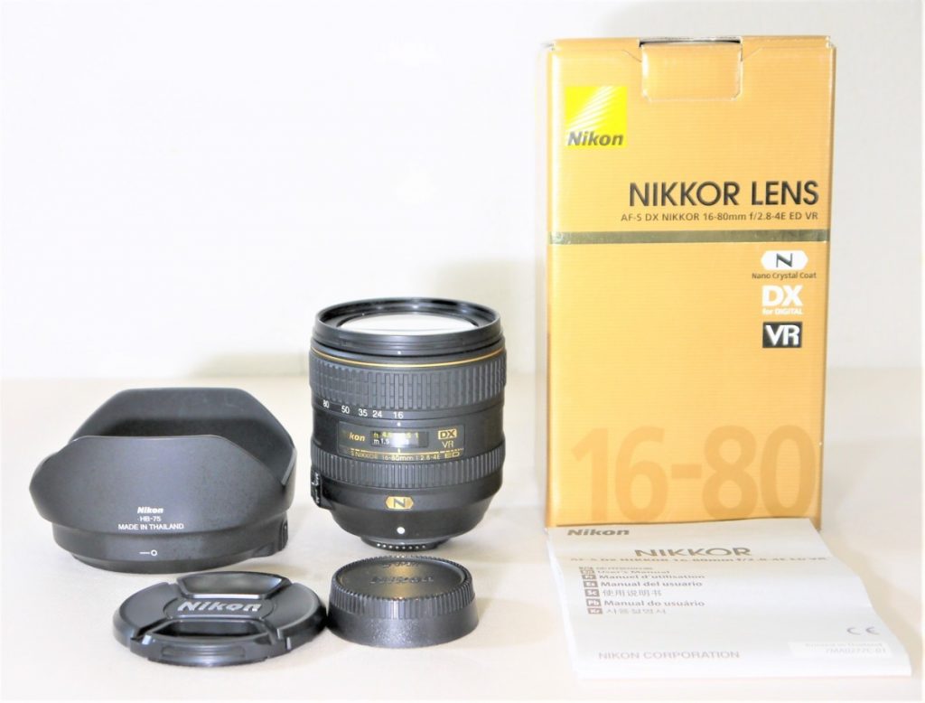Nikon ニコン AF-S DX NIKKOR 16-80mm F2.8-4E ED VR フード 元箱付き カメラレンズのお買取をさせて
