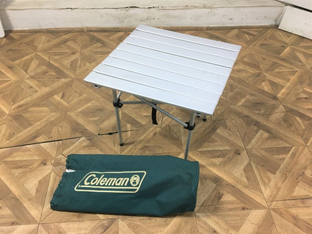 Coleman ミニイージーローテーブル Model 170-5750 アルミニウム 軽量 収納ケース付き キャンプ BBQ コールマンのお