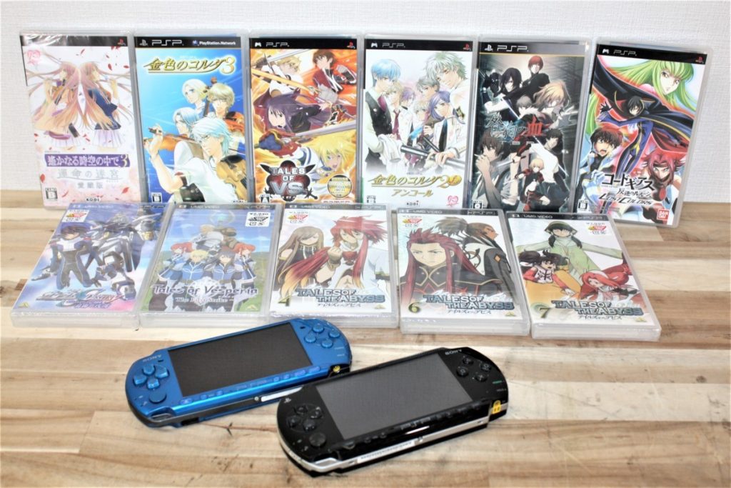 PSP 本体 ゲームソフト カセット UMD VIDEO まとめセットのお買取をさせていただきました。 出張買取なら錬金堂