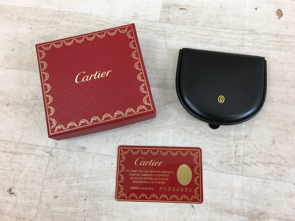 小物】Cartier コインケース L3000129 パシャ 馬蹄型 小銭入れ カーフ