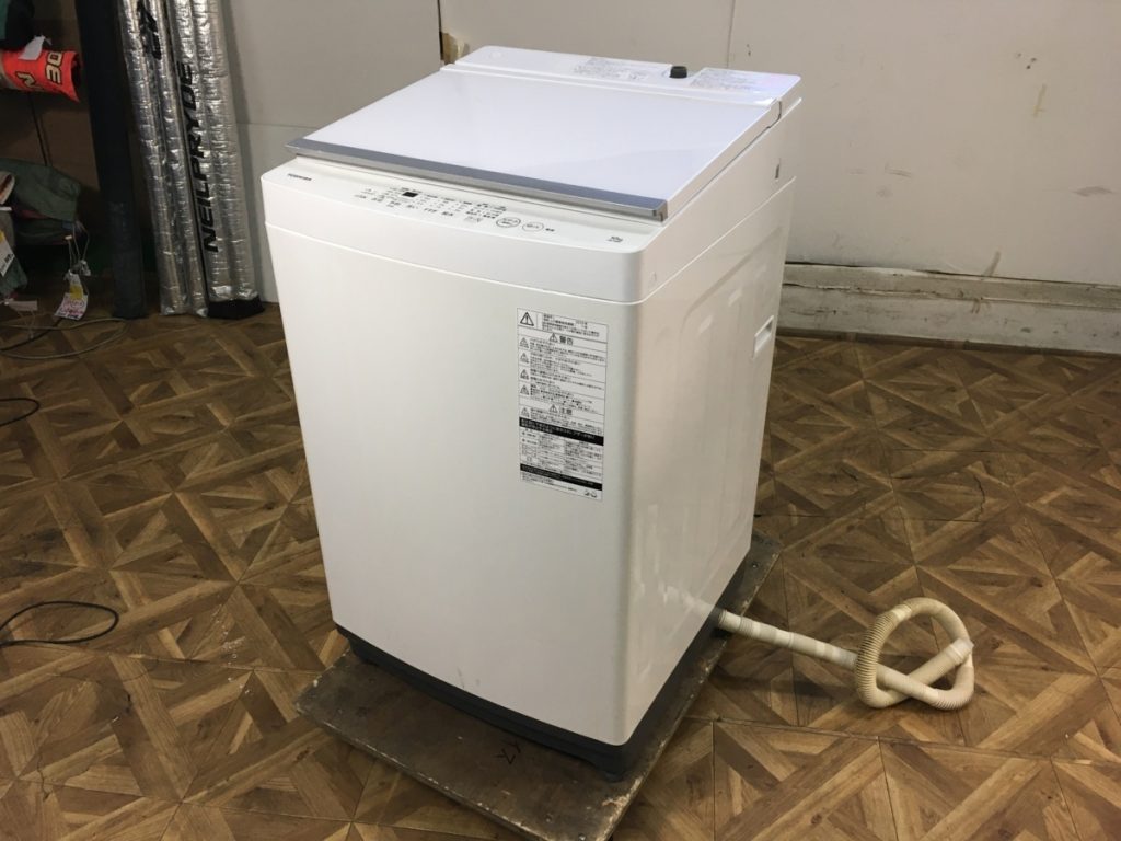 TOSHIBA 縦型洗濯機 AW-10M7 2019年製 10kg 大容量 ガラストップ ...