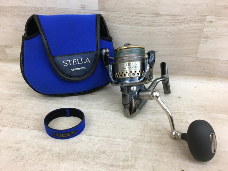SHIMANO STELLA SW 5000HG スピニングリール ソフトケース付き スプールバンド付き 魚釣り 釣具 シマノ ステラ 美品の