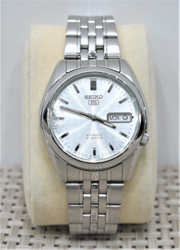 SEIKO 5 7S26-6000 自動巻き シルバー - 腕時計(アナログ)