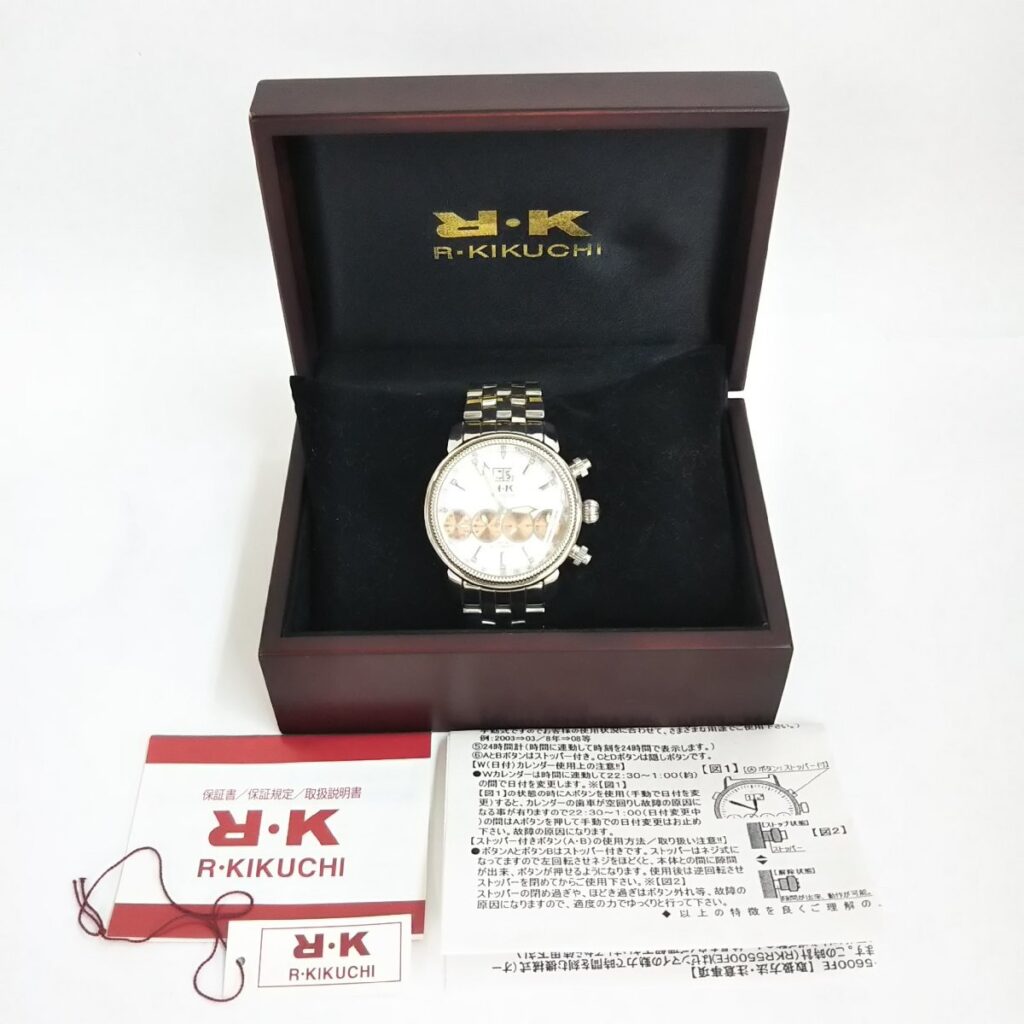 R KIKUCHI  自動巻き　腕時計