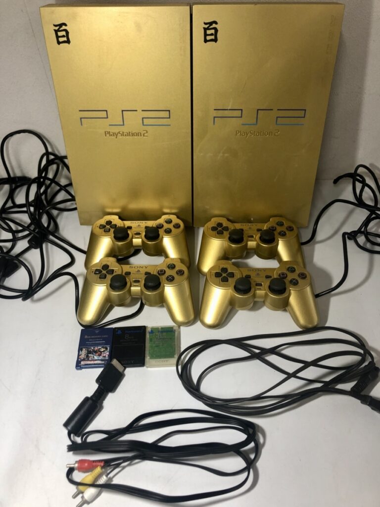 SONY PlayStation2 PS2 本体 機動戦士ガンダム 百式カラー ゴールド