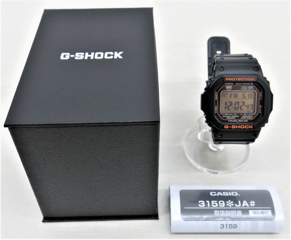 CASIO G-SHOCK マルチバンド6 タフソーラー GW-M5610R-1JF 3159 デジタル カシオ Gショック  ブラック×オレンジのお買取をさせていただきました。 | 出張買取なら錬金堂