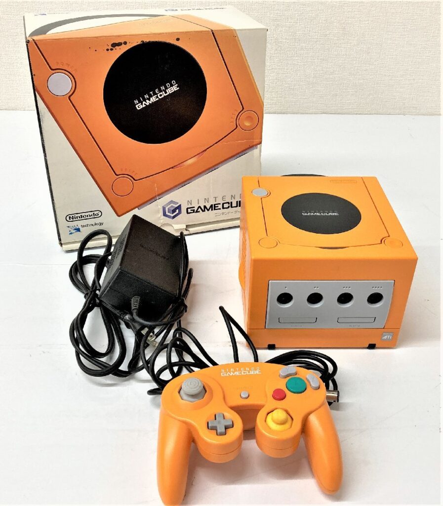 NINTENDO GAMECUBE ニンテンドー ゲームキューブ オレンジ DOL-001 本体 箱  コントローラー付きのお買取をさせていただきました。 | 出張買取なら錬金堂