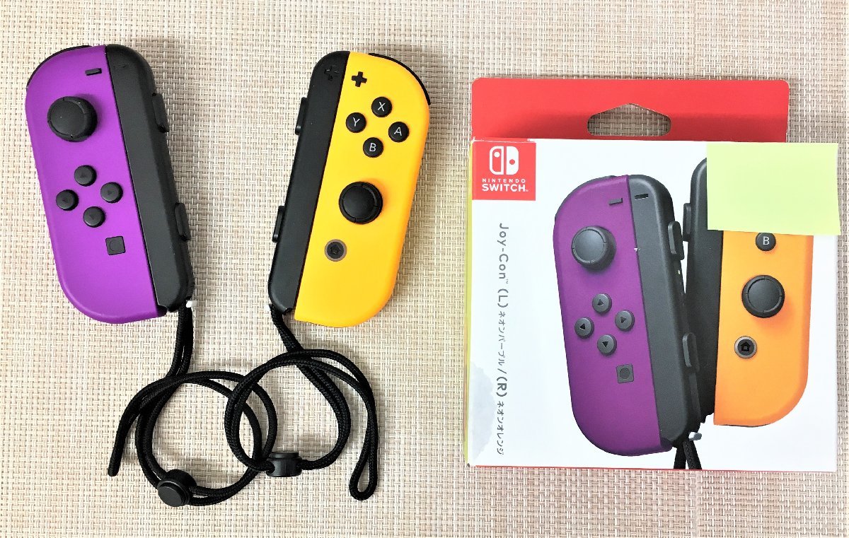 Nintendo Joy-Con(L) ネオンパープル (R) ネオンオレンジ - Nintendo 