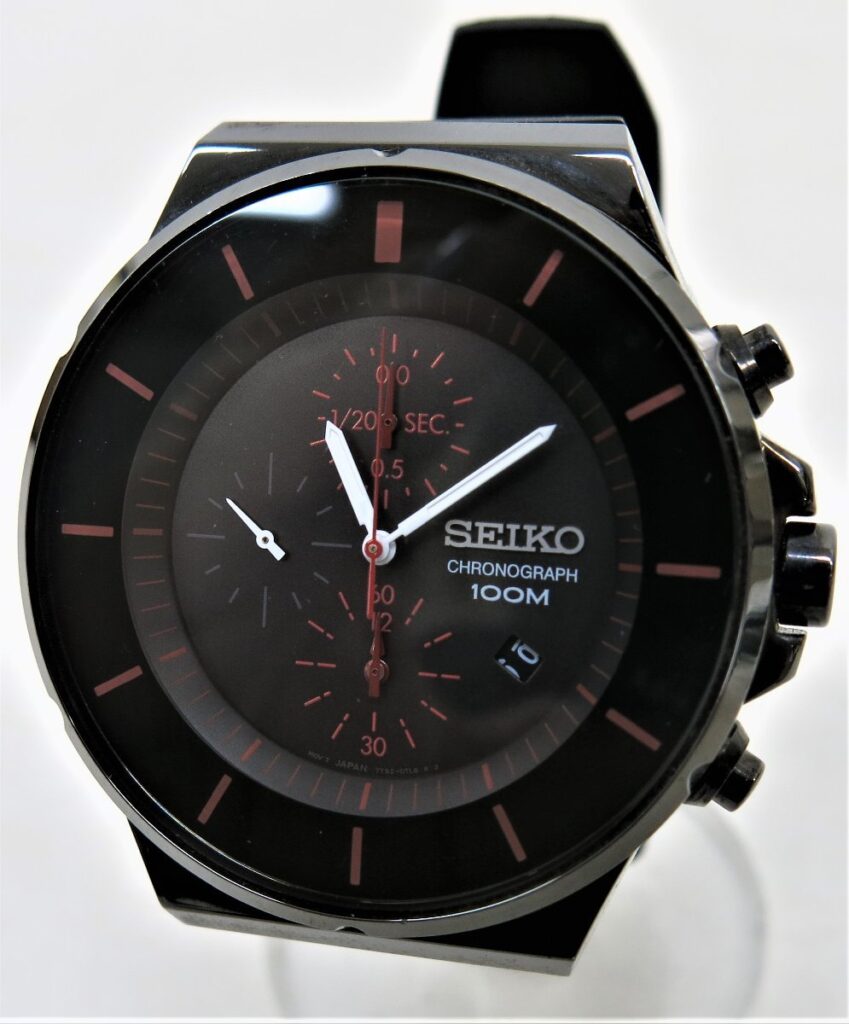 SEIKO セイコー SNDD61 クロノグラフ メンズ 腕時計 7T92-0NG0 ブラック 黒のお買取をさせていただきました。 |  出張買取なら錬金堂
