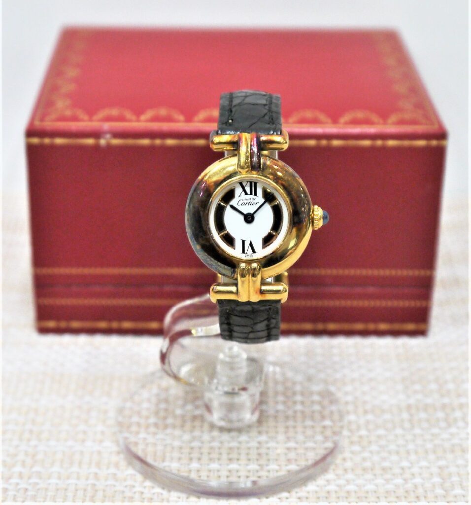 must de Cartier カルティエ VERMEIL ヴェルメイユ ARGENT 925 腕時計