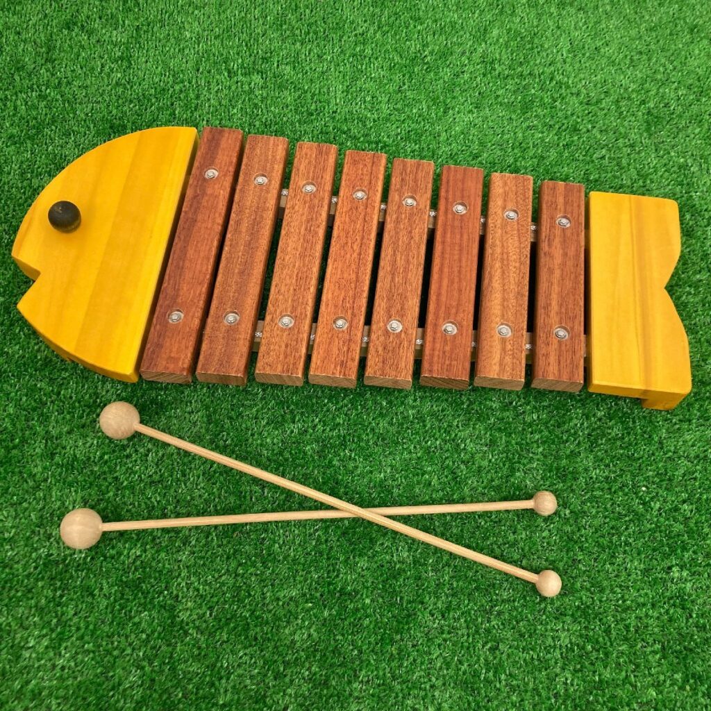 BorneLund ボーネルンド おさかなシロフォン 木琴 木製玩具 楽器 知育