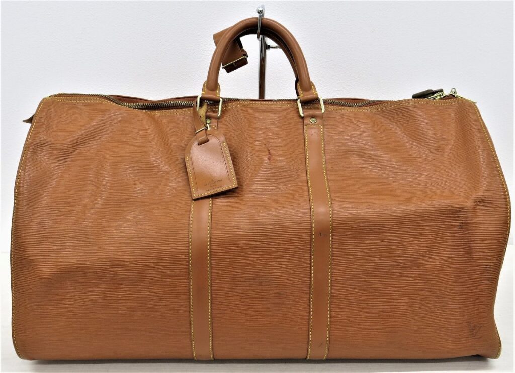 LOUIS VUITTON ルイヴィトン ボストンバッグ エピ キーポル55 フランス製 旅行鞄 大きいサイズ ブラウン系のお買取をさせて