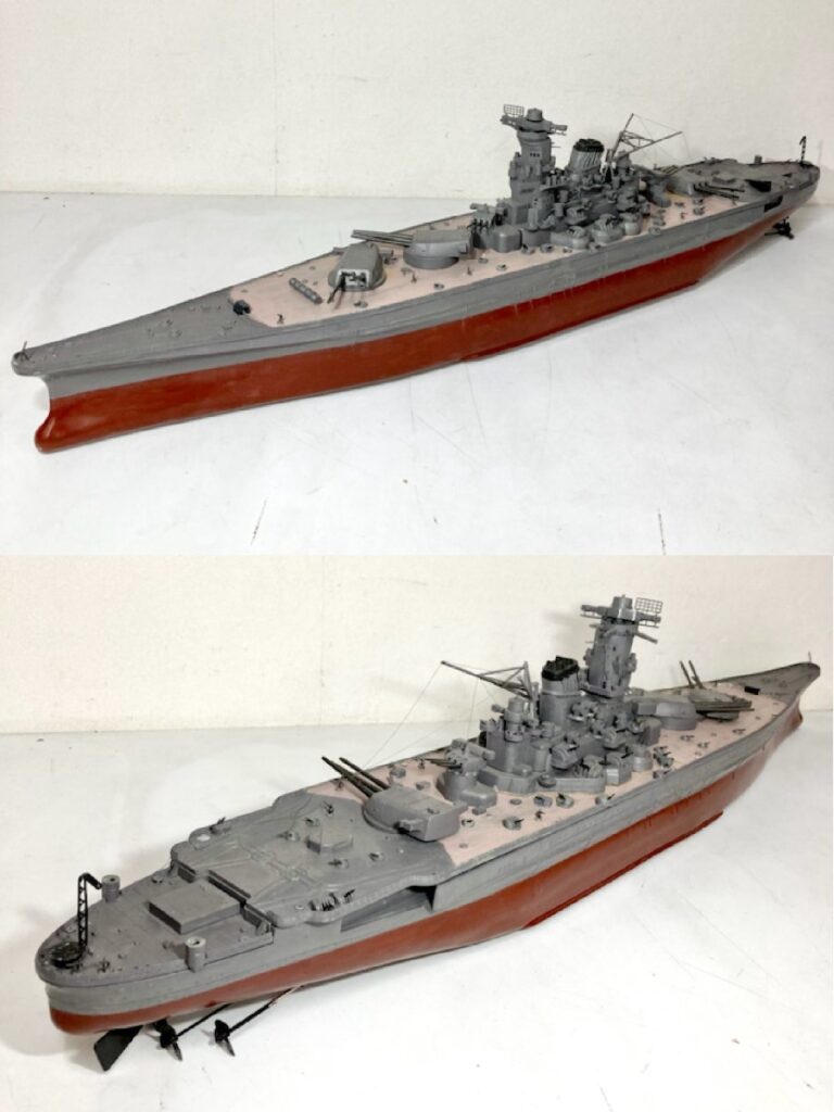 戦艦大和 ヤマト 1/250 完成品 欠損あり 模型 プラモデル - 模型 
