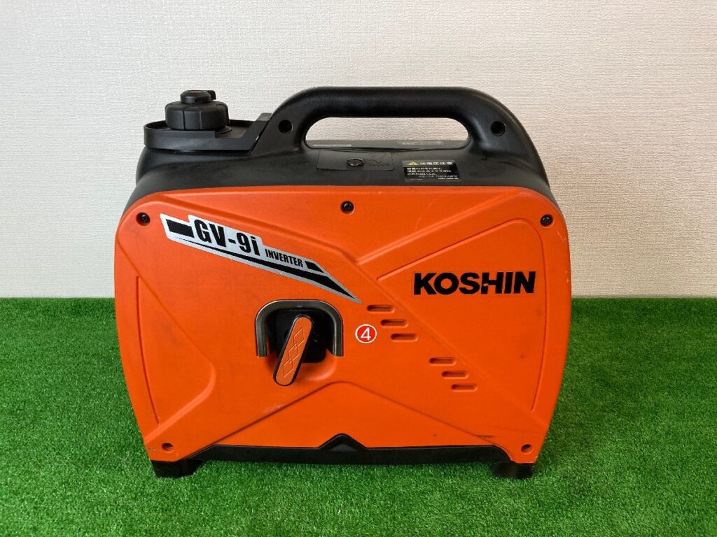 ビール】KOSHIN インバーター発電機 GV-9i-AAA-2 正弦波 7.9 3.7時間