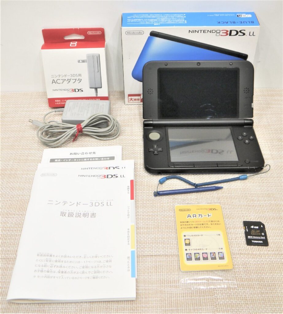 初期化済 ニンテンドー 3DSLL SPR-001(JPN) 本体 ブルー × ブラック SD