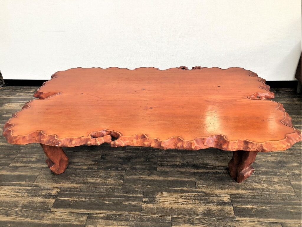 座卓　机　テーブル　天然木  座敷机 リビングテーブル ローテーブル 一枚板ウエヴィレ民芸雑貨