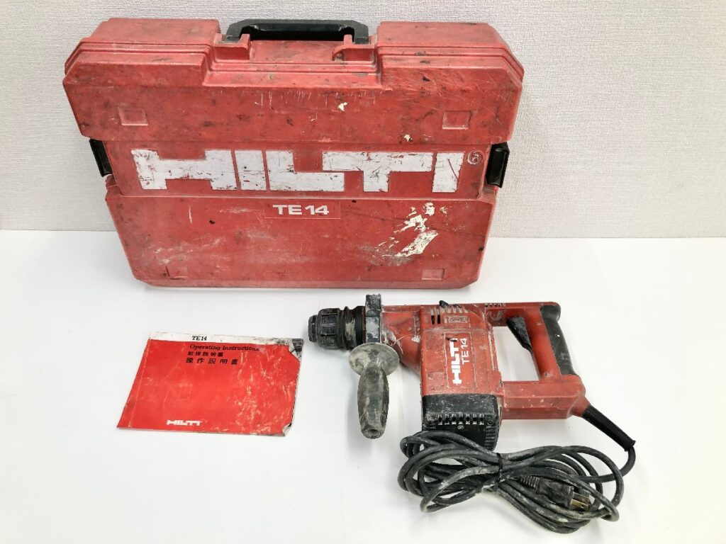 HILTI ヒルティ ハンマードリル TE14 電動工具 取扱説明書 ケース付きのお買い取りをさせて頂きました。 | 出張買取なら錬金堂