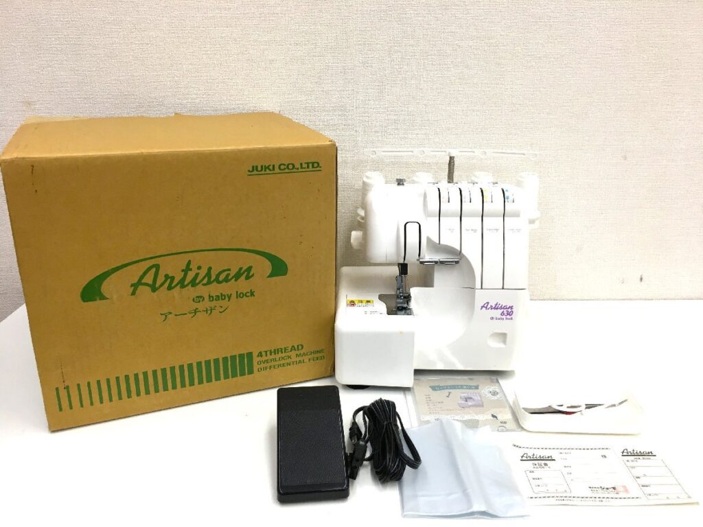 JUKI ジューキ Artisan アーチザン A630 ベビーロックミシン ミシン 通電/動作確認済みのお買い取りをさせて頂きました。 |  出張買取なら錬金堂