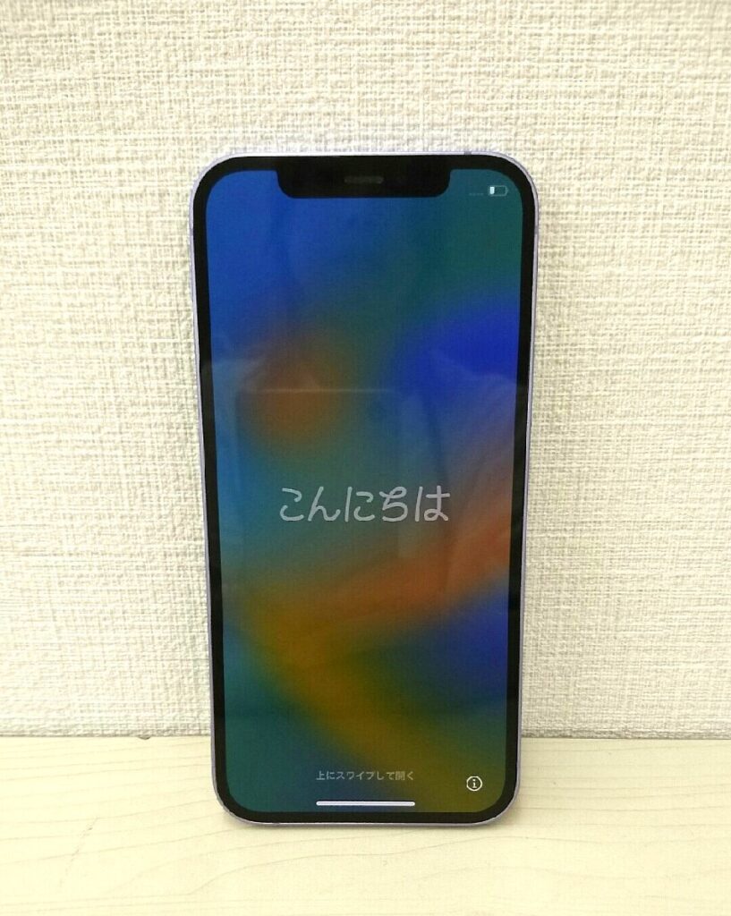 Apple iPhone12 256GB MJNK3J/A SIMロックなし 初期化済み 本体のみ 判定結果〇