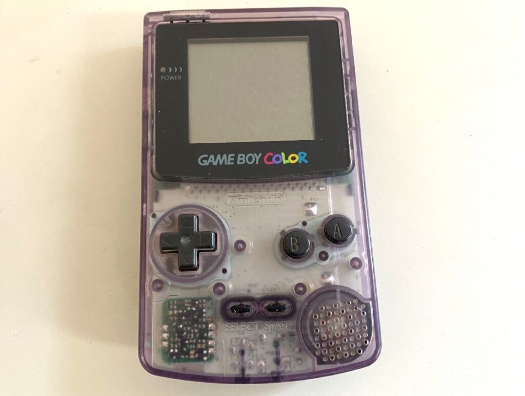 任天堂 Nintendo ゲームボーイカラー Gameboy Color クリアパープル CGB-001 ゲーム機 本体 動作確認済