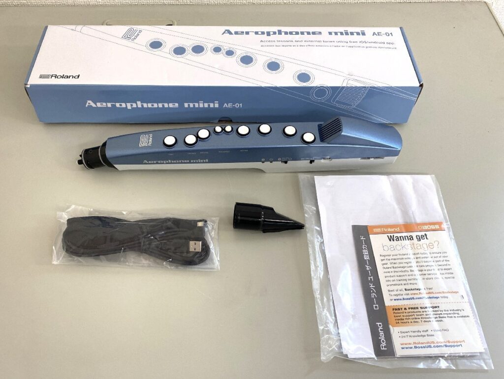 Roland ローランド Aerophone mini エアロフォンミニ AE-01 電子管楽器 デジタル管楽器 起動確認済み