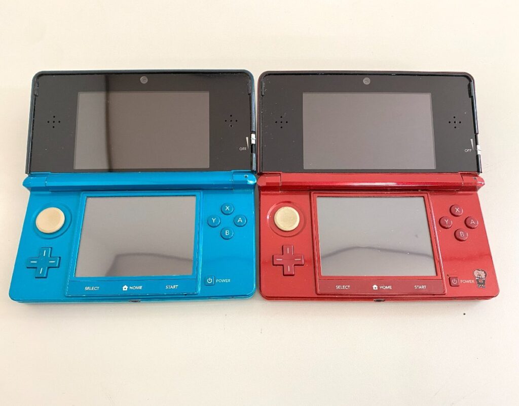 Nintendo 任天堂 ニンテンドー3DS CTR-001 フレアレッド アクアブルー 2台セット 本体 ゲーム機