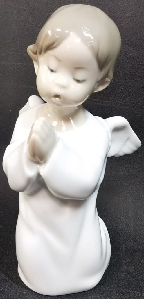 LLADRO SOCIETY リヤドロ 可愛いお祈り 天使 フィギュリン 置物西洋陶磁陶製 置物
