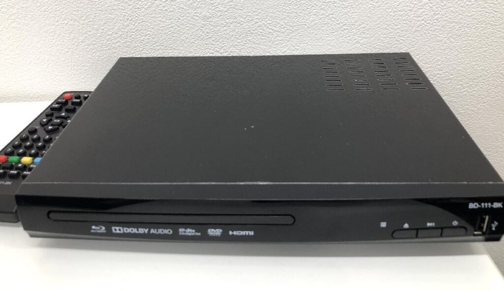 DVDプレーヤー BD-111-BK ブルーレイディスクプレーヤー リモコン付き ブラック 動作確認済み
