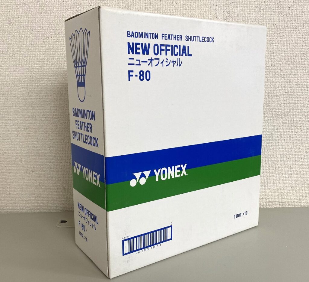 YONEX ヨネックス NEW OFFICIAL ニューオフィシャル F-80 3番 バドミントン シャトル 1箱 10ダース
