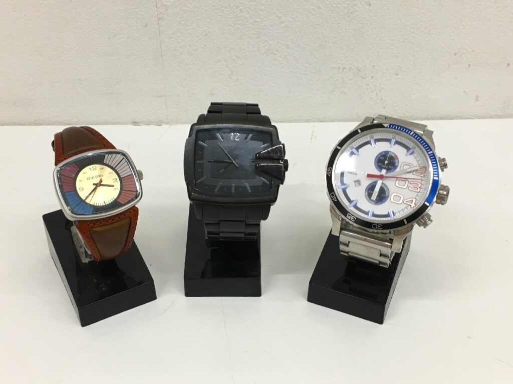 DIESEL ディーゼル 腕時計 3本 まとめ売り DZ-1499/DZ-4313/DZ-3024 動作未確認