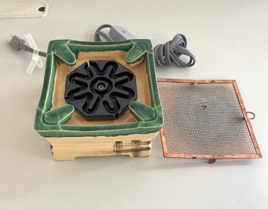 野々田商店 卓上 江戸火鉢 ミニコンロ 電気コンロ 電熱器 動作確認済み