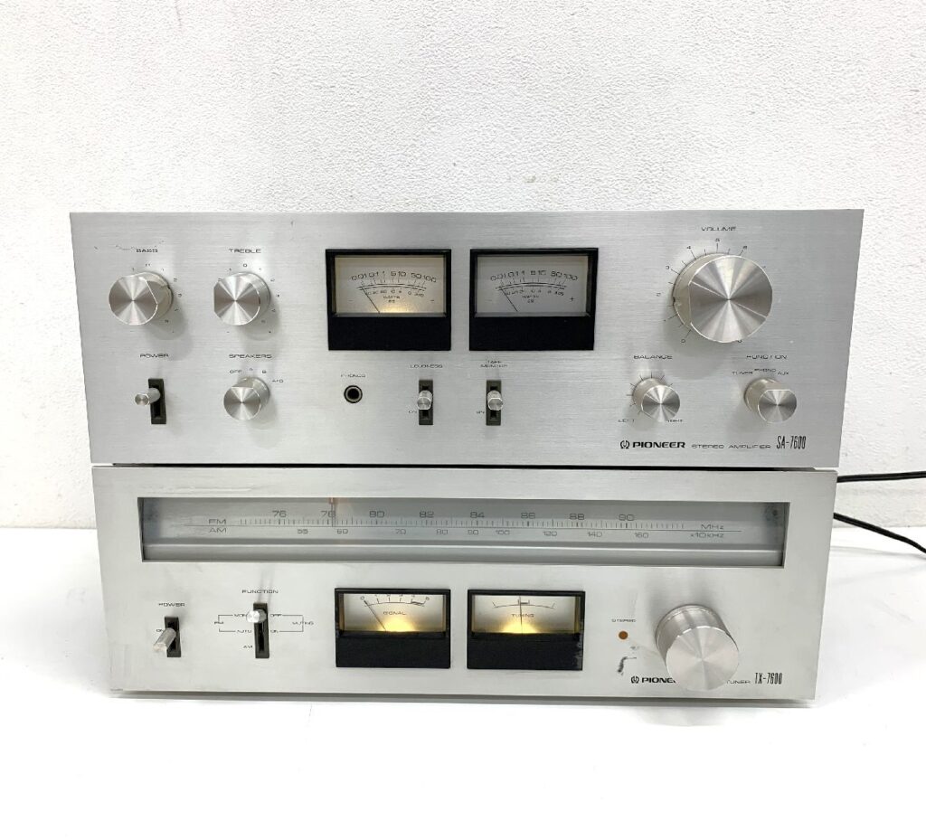 Pioneer パイオニア オーディオ2点セット アンプ SA-7600 チューナー TX-7600 通電確認済み