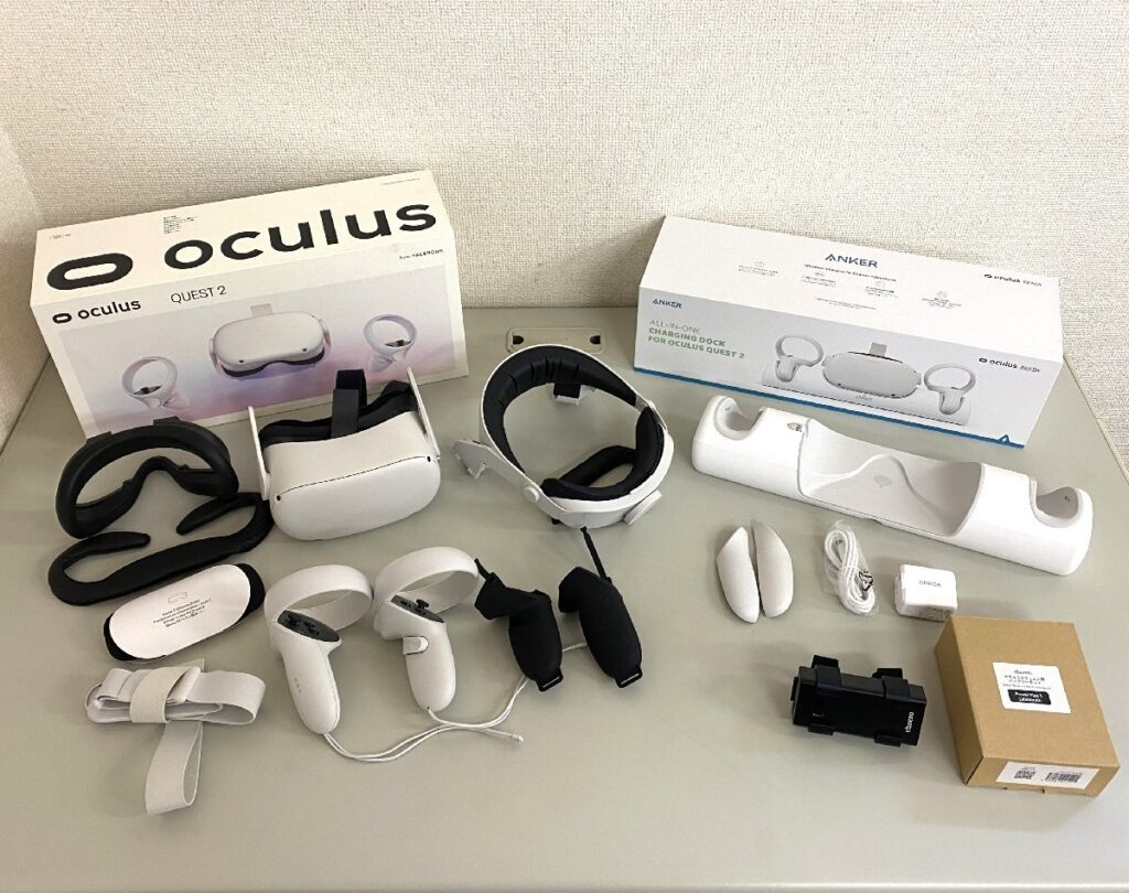 オキュラス oculus Meta quest2 メタクエスト KW49CM 動作確認済み 初期化済み アクセサリー複数付属