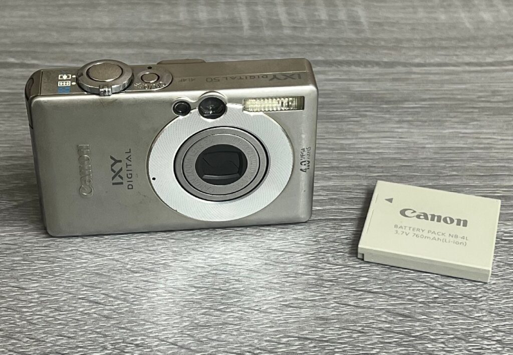 Canon キャノン IXY DIGITAL 50 PC1101 シルバー 本体 5.8-17.4mm 1:2.8-4.9 デジタルカメラ