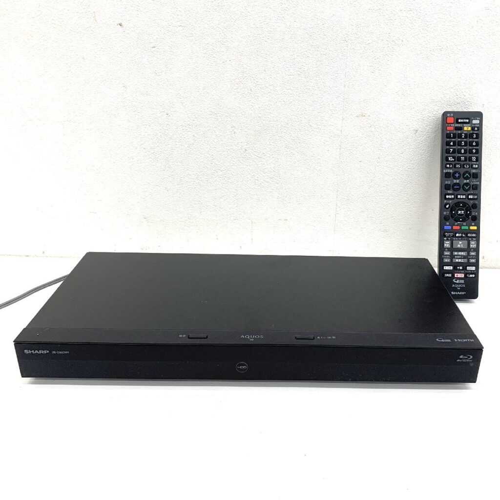 SHARP シャープ HDD/BDレコーダー ブルーレイレコーダー 2B-C05DW1 リモコン付き 2021年製 DVD再生動作確認済み