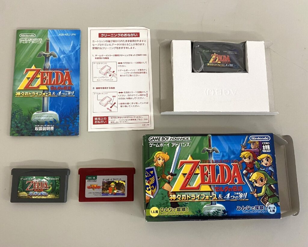 ニンテンドー Nintendo ゼルダの伝説 1 ふしぎのぼうし 神々のトライフォース＆4つの剣 動作未確認 3個セット