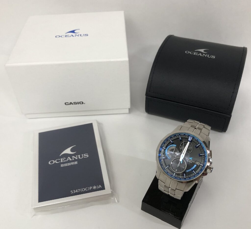 CASIO OCEANUS カシオ オシアナス OCW-S3000 電波ソーラー タフソーラー マルチバンド6 ブルー 動作未確認