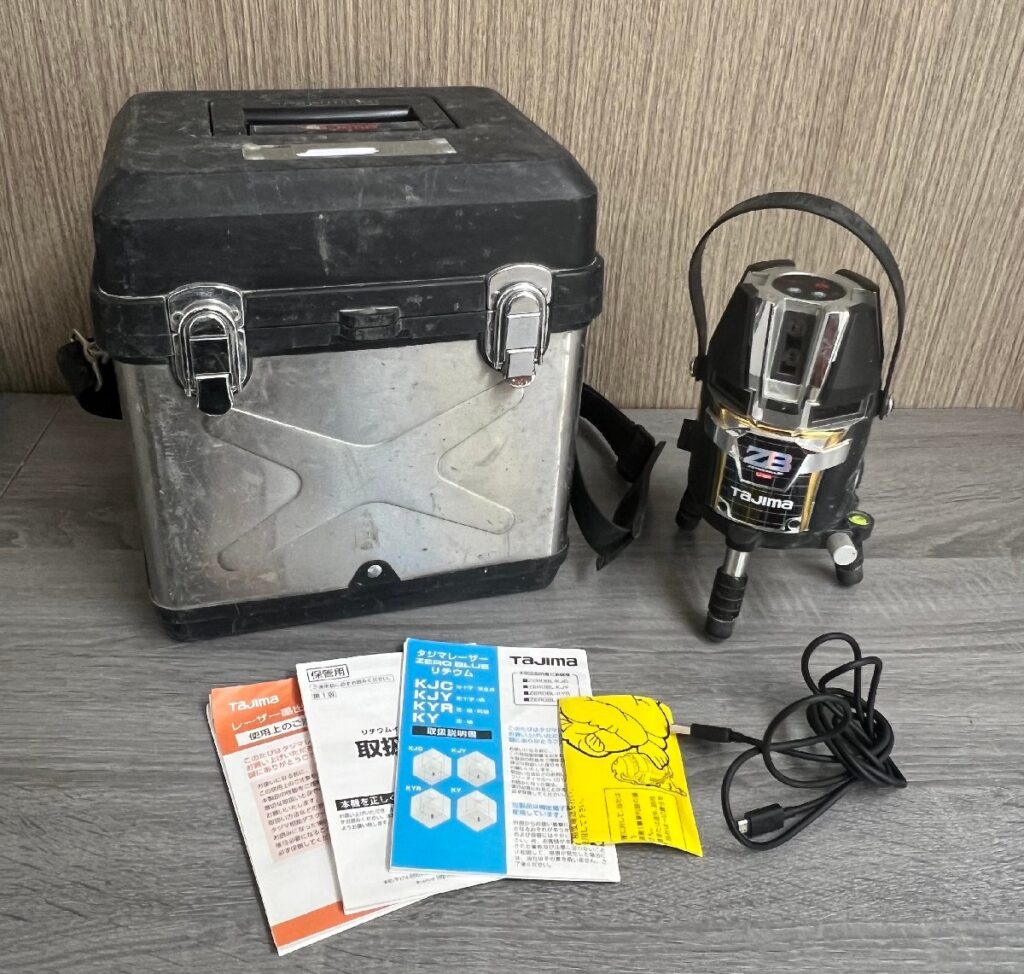TAJIMA タジマ ZERO BLUE レーザー墨出し器 ZEROBL-KJC ケース、説明書付き