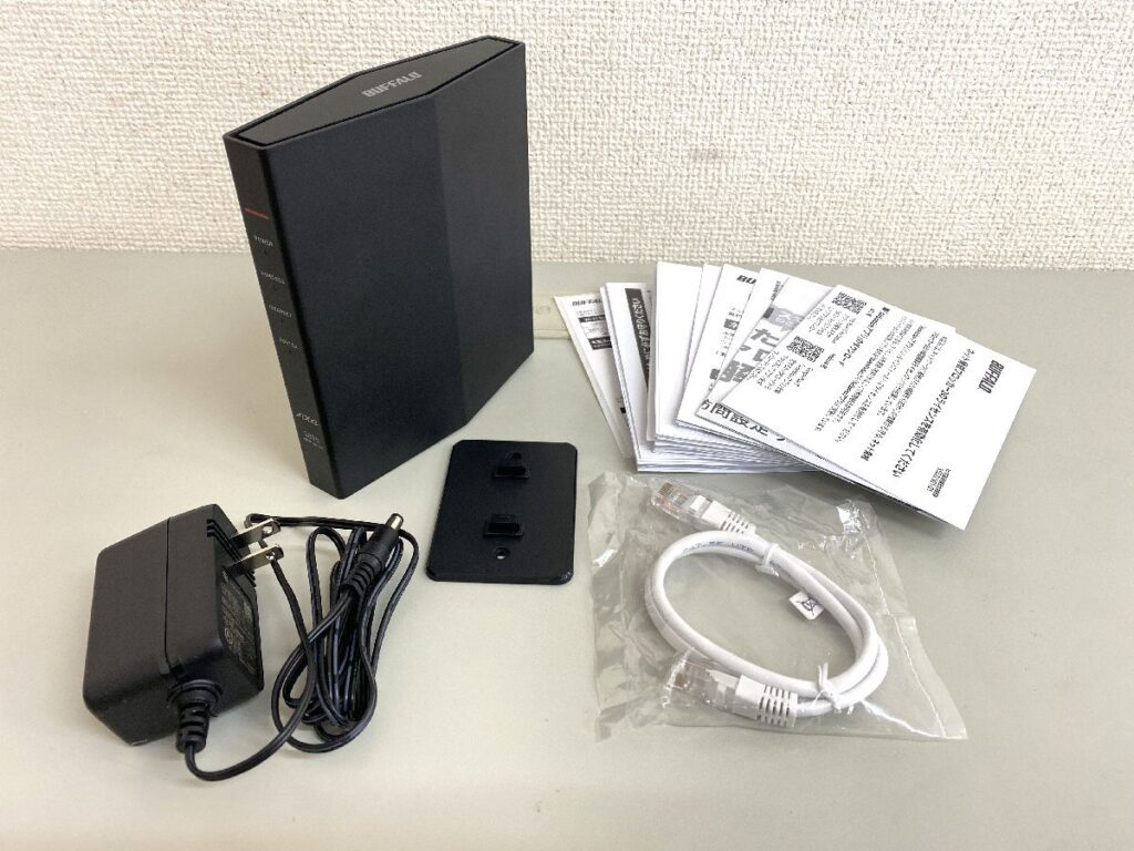 BUFFALO バッファロー AirStation WSR-3000AX4P-BK Wi-Fiルーター ブラック 通電確認済み