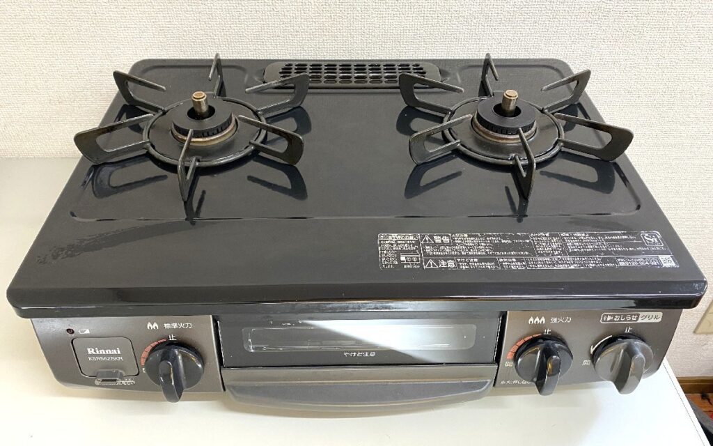 リンナイ RINNAI ガスコンロ KSR562BKR 2021年製 LPガス用