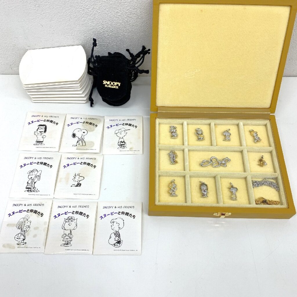 SNOOPY ELEGANCE スヌーピー エレガンス ペンダント トップ セット SV925 シルバー スヌーピーと仲間たち 箱付き