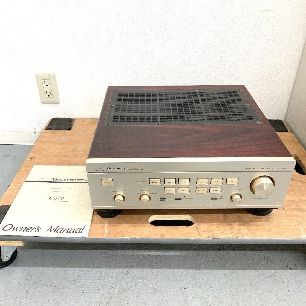 LUXMAN ラックスマン L-570 アンプ INTEGRATED AMPLIFIER オーナーズマニュアル 取扱説明書付き 通電確認済み