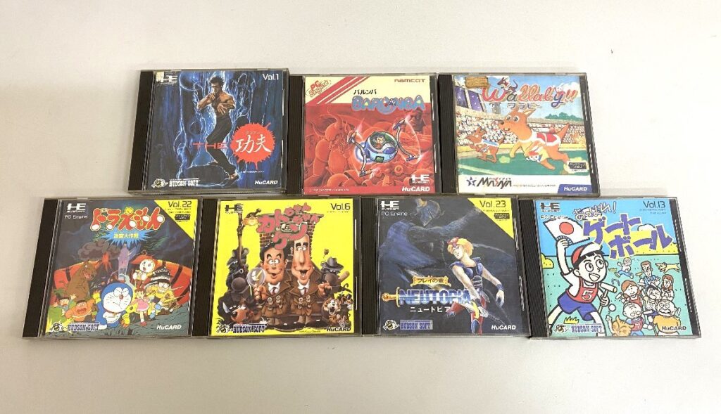 PCエンジン HuCARD ゲームソフト バルンバ・ワラビー!!・THE功夫 など 7本 まとめ売り